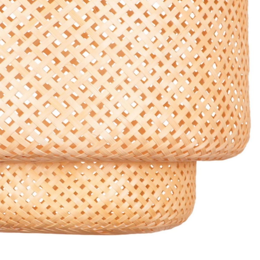 Csillár zsinóron BERTA 1xE27/20W/230V átm. 50 cm bambusz