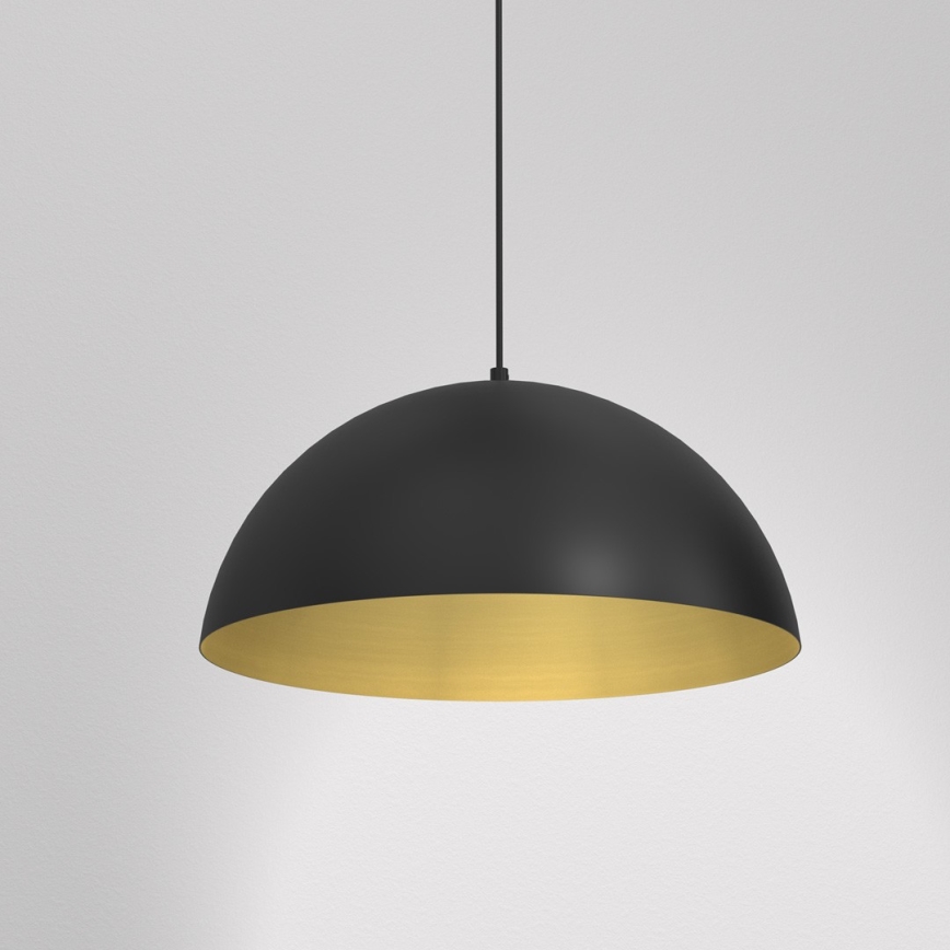 Csillár zsinóron BETA 1xE27/60W/230V á. 35 cm fekete