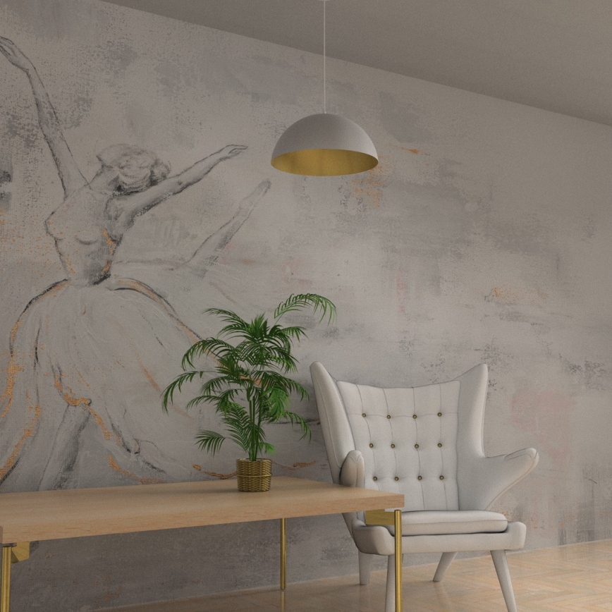 Csillár zsinóron BETA 1xE27/60W/230V á. 45 cm fehér