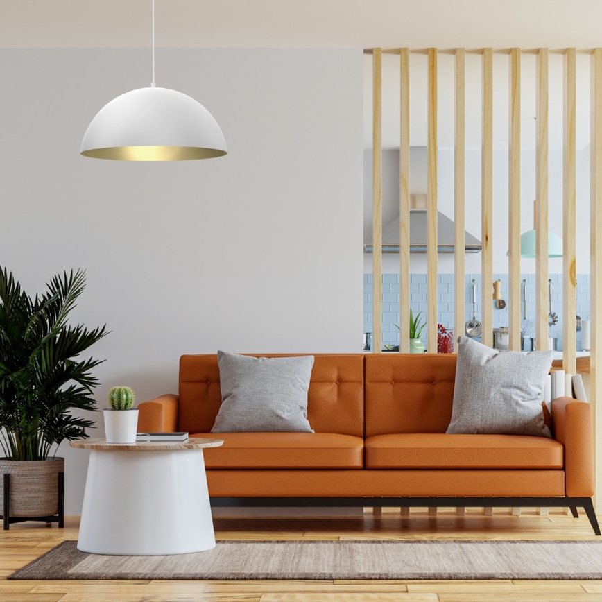 Csillár zsinóron BETA 1xE27/60W/230V á. 45 cm fehér