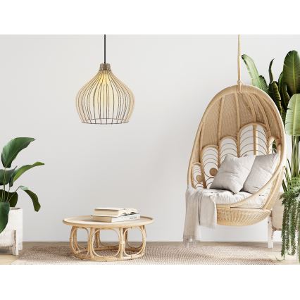 Csillár zsinóron BIG BARREL 1xE27/24W/230V