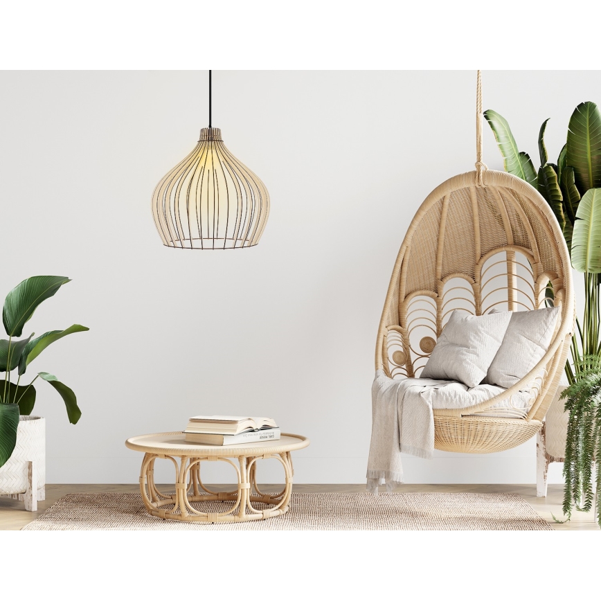 Csillár zsinóron BIG BARREL 1xE27/24W/230V