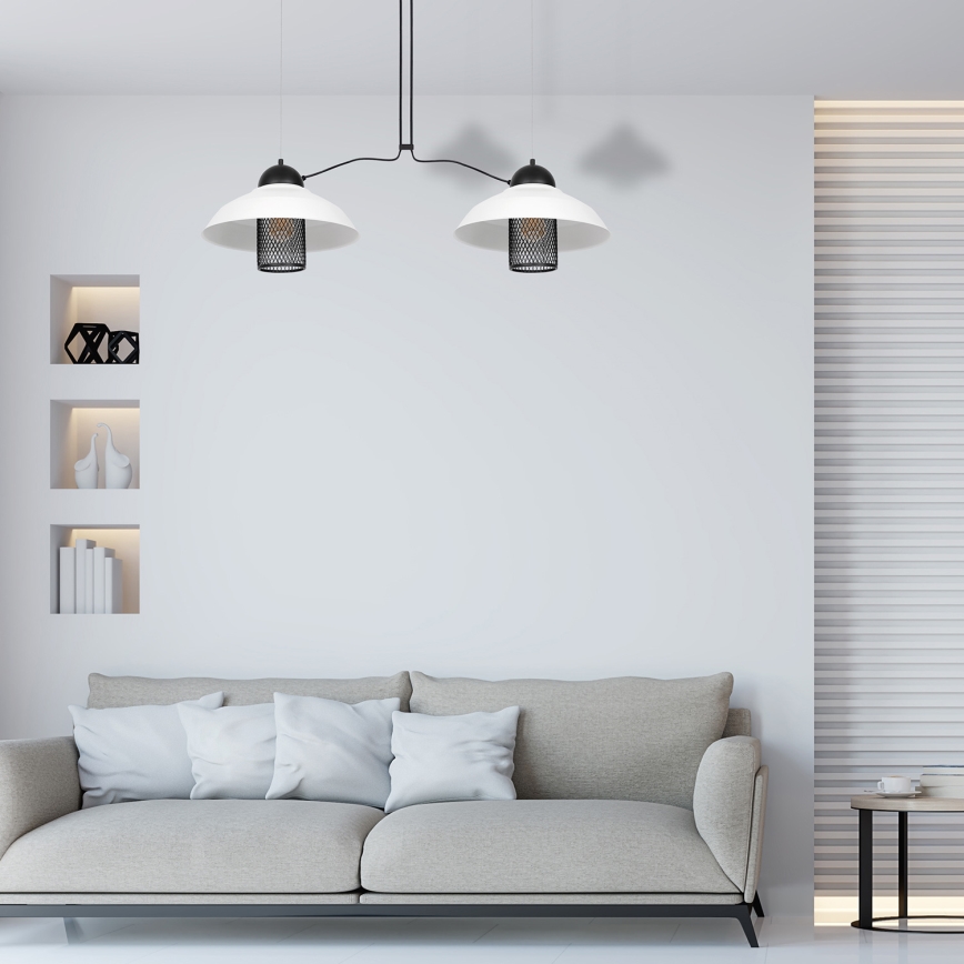 Csillár zsinóron BJORN 2xE27/60W/230V