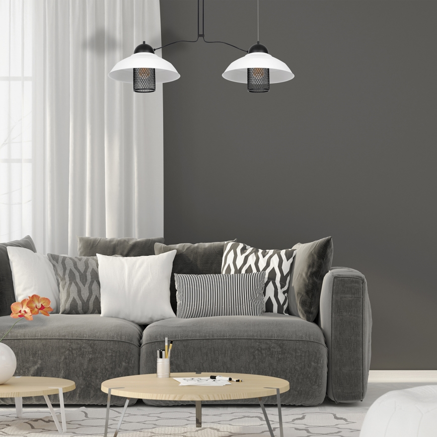 Csillár zsinóron BJORN 2xE27/60W/230V