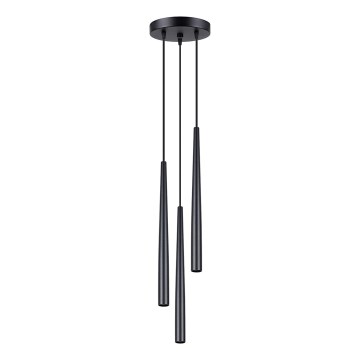 Csillár zsinóron BLISS 3xG9/8W/230V fekete