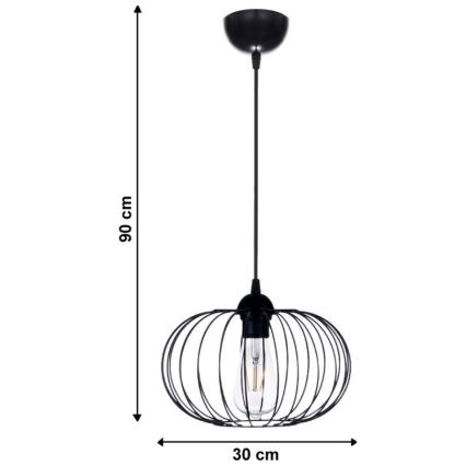 Csillár zsinóron BOCCA 1xE27/60W/230V