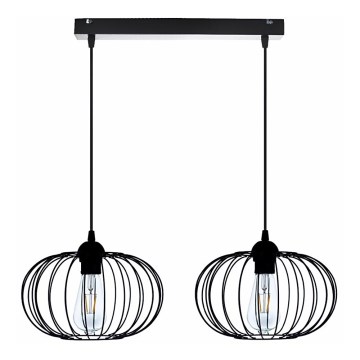 Csillár zsinóron BOCCA 2xE27/60W/230V