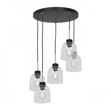 Csillár zsinóron BOGOTA 5xE27/60W/230V átlátszó