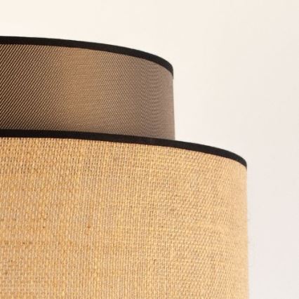 Csillár zsinóron BOHO 1xE27/60W/230V átm. 40 cm barna/bézs