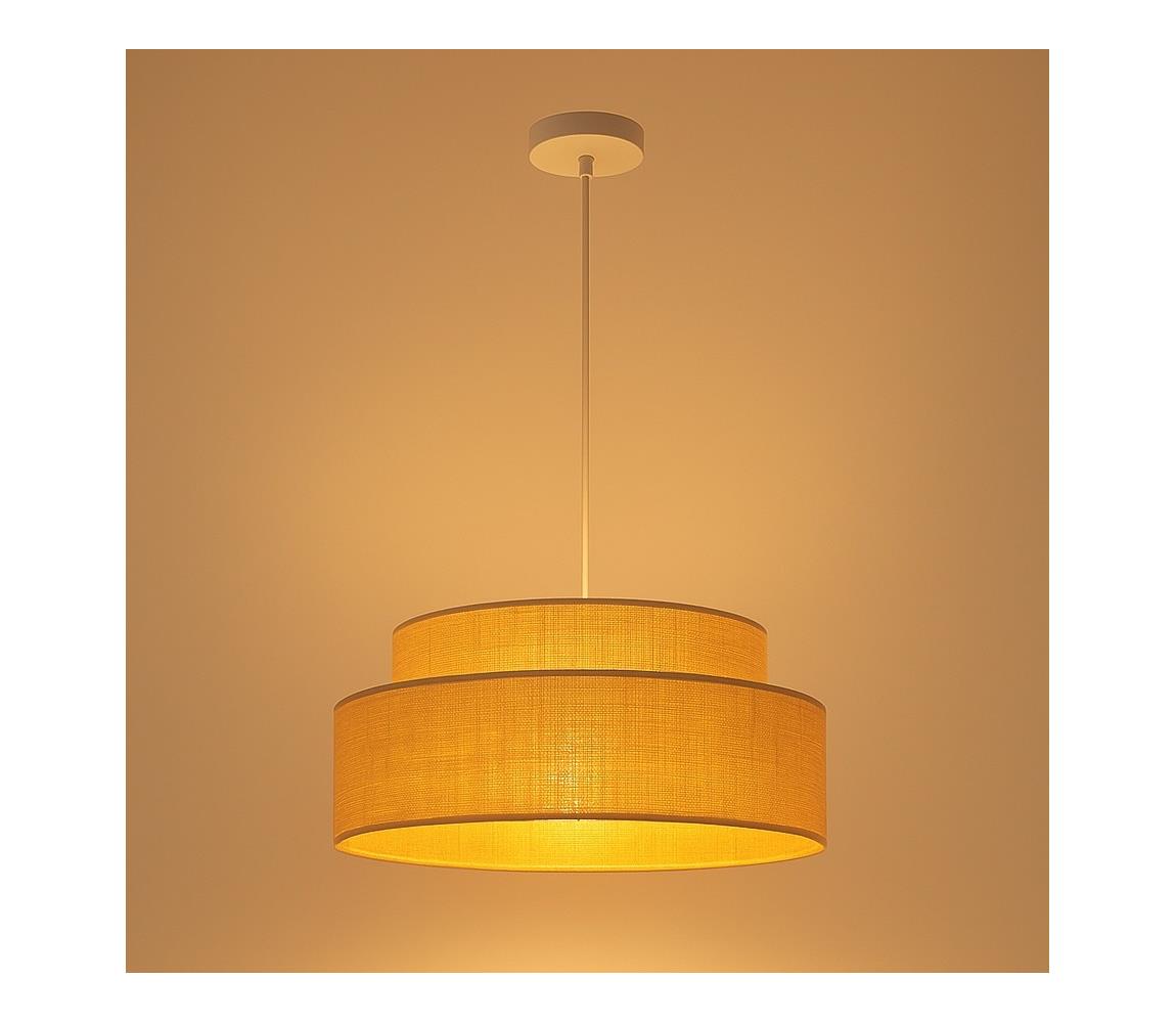 Csillár zsinóron BOHO 1xE27/60W/230V átm. 40 cm bézs 0588