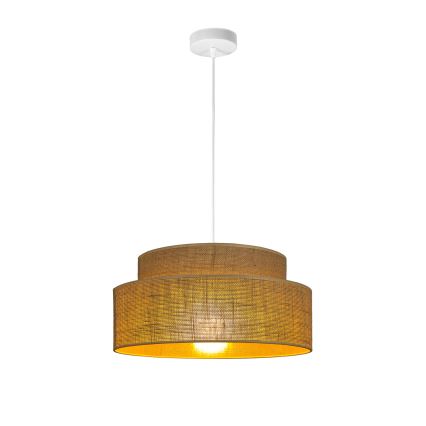 Csillár zsinóron BOHO 1xE27/60W/230V átm. 40 cm bézs