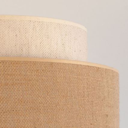 Csillár zsinóron BOHO 1xE27/60W/230V átm. 40 cm krémes/bézs