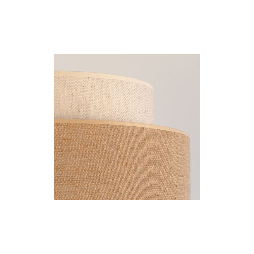 Csillár zsinóron BOHO 1xE27/60W/230V átm. 40 cm krémes/bézs