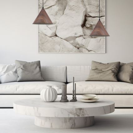 Csillár zsinóron BOSCO 1xE27/15W/230V barna