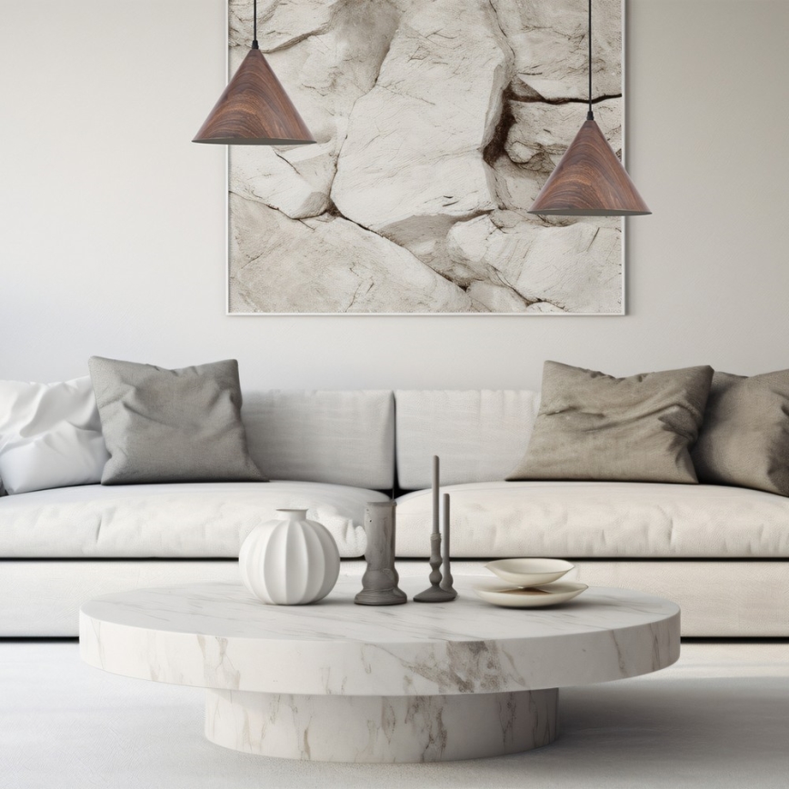 Csillár zsinóron BOSCO 1xE27/15W/230V barna