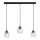 Csillár zsinóron BRILLANT 3xE27/15W/230V átlátszó