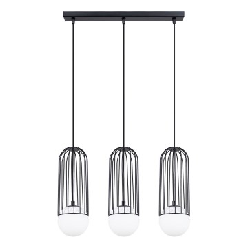 Csillár zsinóron BRINA 3xG9/8W/230V fekete