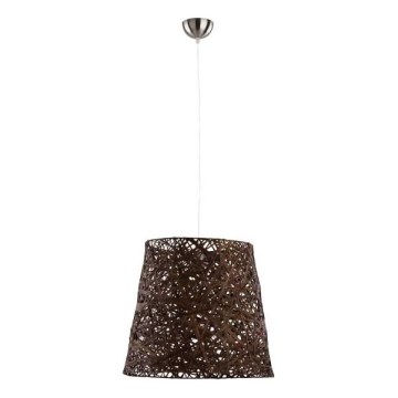 Csillár zsinóron CANNUCIA 1xE27/15W/230V barna