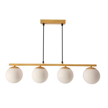 Csillár zsinóron CARRINE 4xE14/40W/230V barna