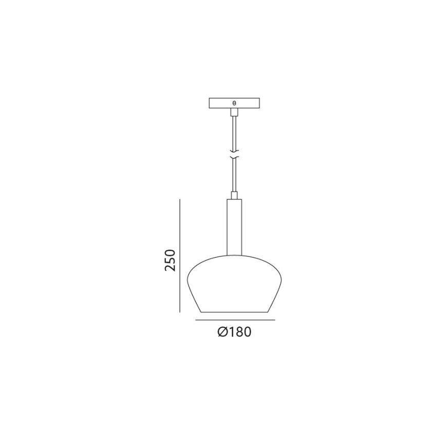 Csillár zsinóron CASA 1xGU10/25W/230V