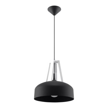 Csillár zsinóron CASCO 1xE27/60W/230V Nyírfa/bükkfa