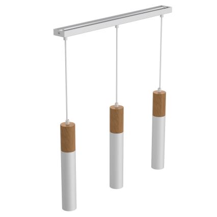 Csillár zsinóron CASSA 3xGU10/8W/230V fehér