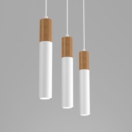 Csillár zsinóron CASSA 3xGU10/8W/230V fehér