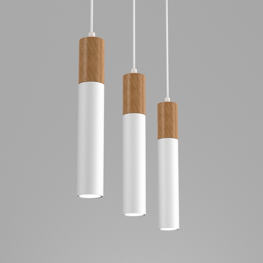 Csillár zsinóron CASSA 3xGU10/8W/230V fehér