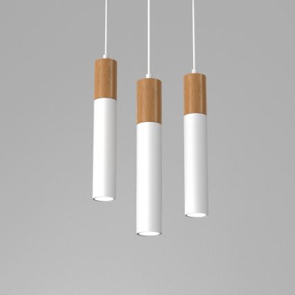 Csillár zsinóron CASSA 3xGU10/8W/230V fehér