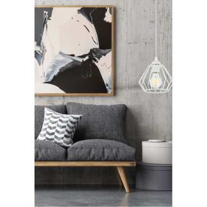 Csillár zsinóron CEED 1xE27/60W/230V fehér