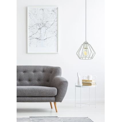 Csillár zsinóron CEED 1xE27/60W/230V szürke