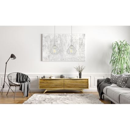 Csillár zsinóron CEED 2xE27/60W/230V