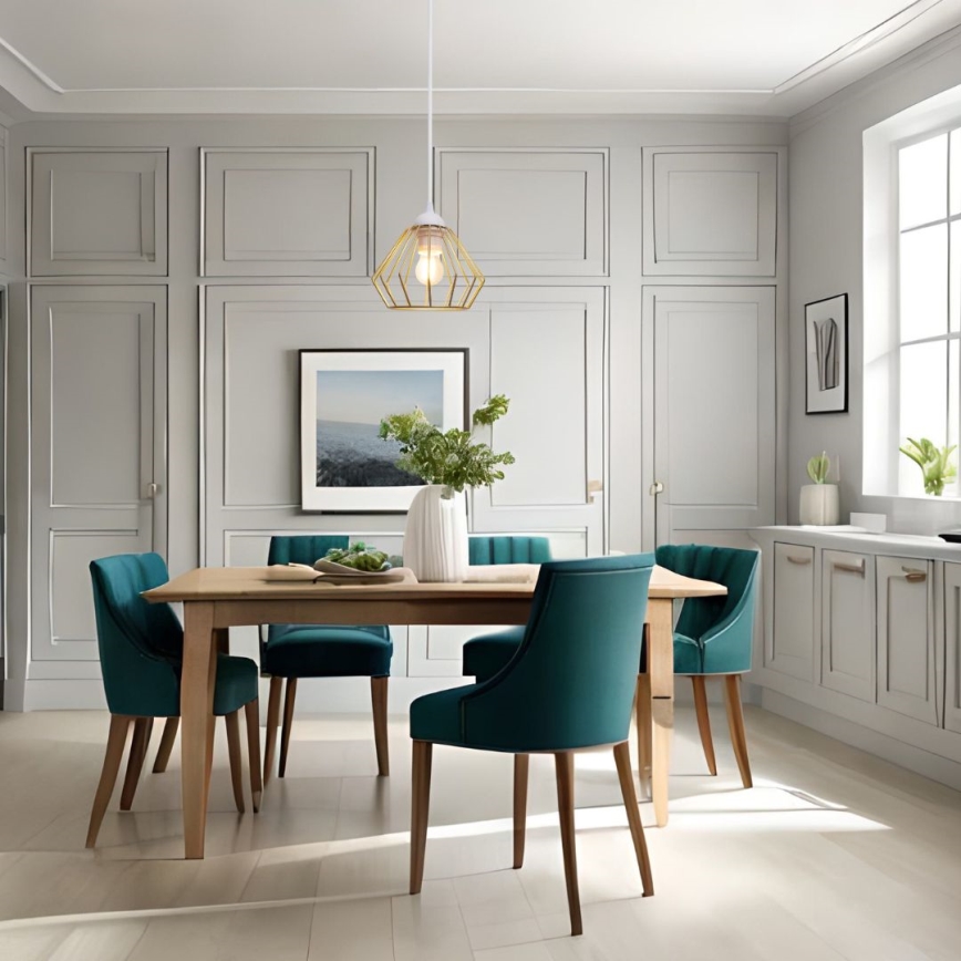 Csillár zsinóron CEED GOLD 1xE27/60W/230V átm. 17,5 cm fehér/arany