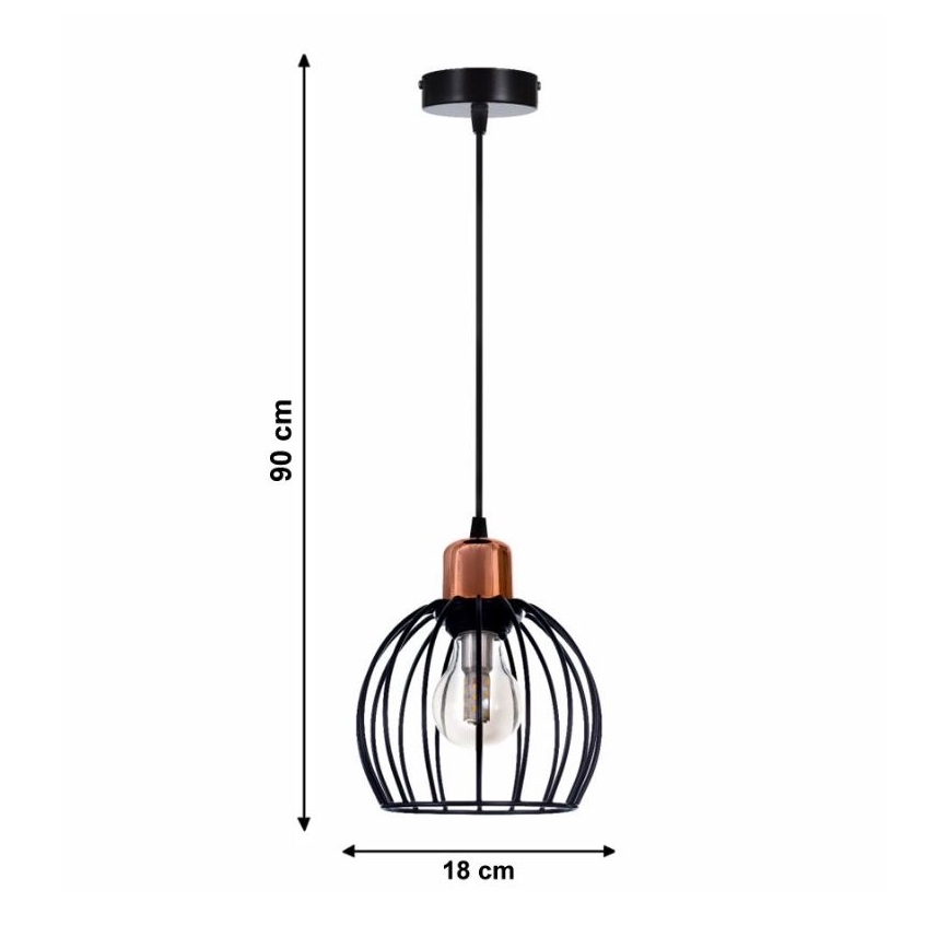 Csillár zsinóron CELTA 1xE27/40W/230V