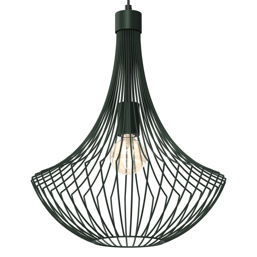 Csillár zsinóron CESTA 1xE27/60W/230V zöld