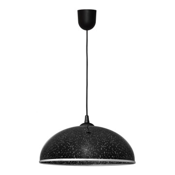 Csillár zsinóron CIRCLE 1xE27/15W/230V fekete