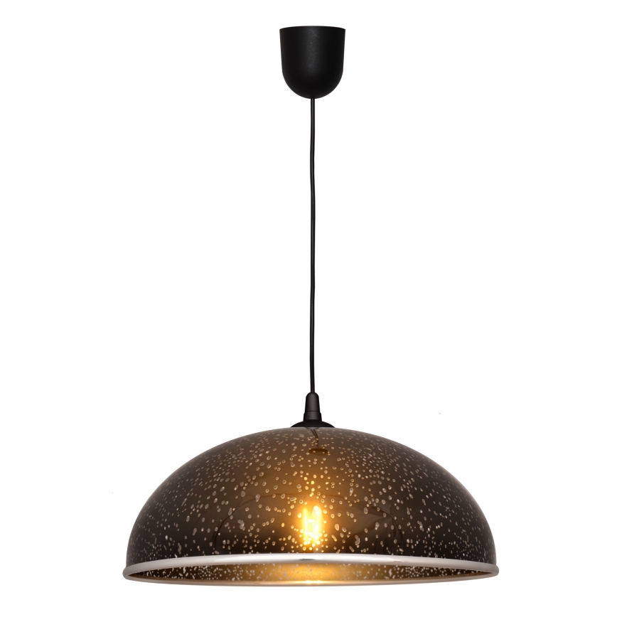 Csillár zsinóron CIRCLE 1xE27/15W/230V fekete