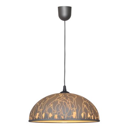 Csillár zsinóron CIRCLE 1xE27/15W/230V szürke