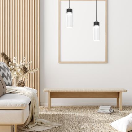 Csillár zsinóron CLARISSA 1xGX53/12W/230V fekete