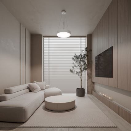 Csillár zsinóron CLEO 3xE27/24W/230V átm. 40 cm fehér