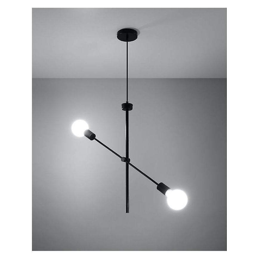 Csillár zsinóron CONCEPT 2xE27/60W/230V