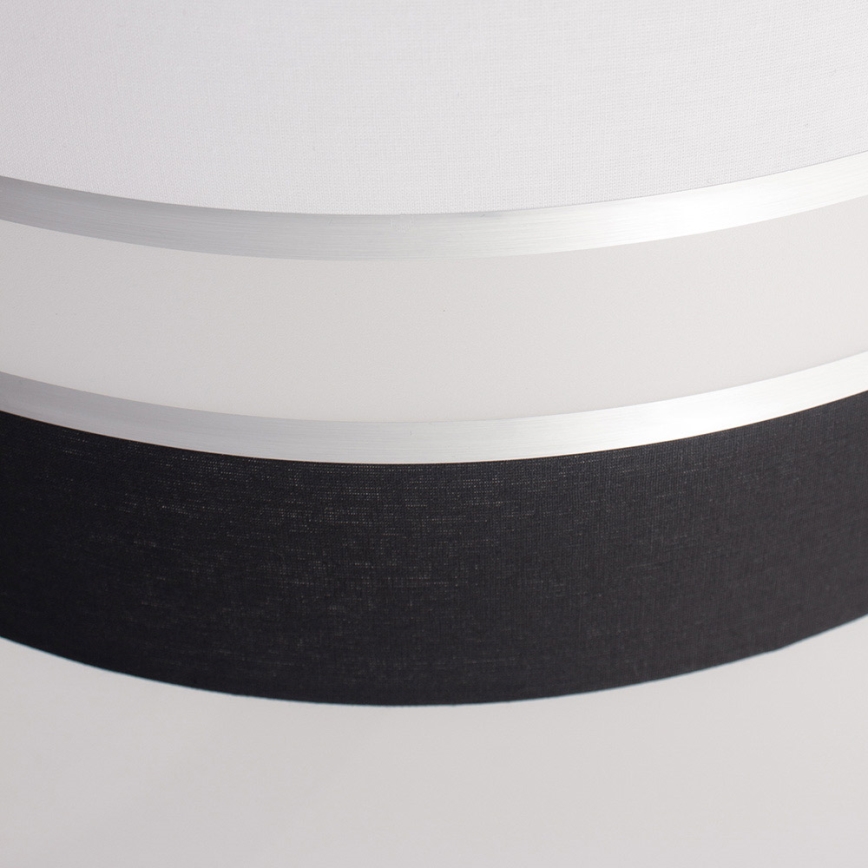 Csillár zsinóron CORAL 1xE27/60W/230V fekete-fehér