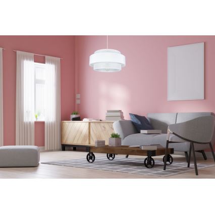 Csillár zsinóron CORSA 1xE27/60W/230V fehér