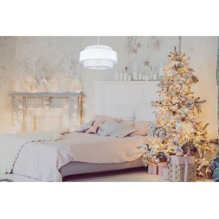 Csillár zsinóron CORSA 1xE27/60W/230V fehér