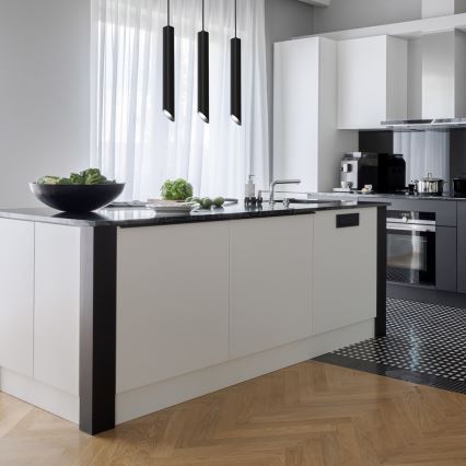 Csillár zsinóron CORTE 3xGU10/8W/230V fekete