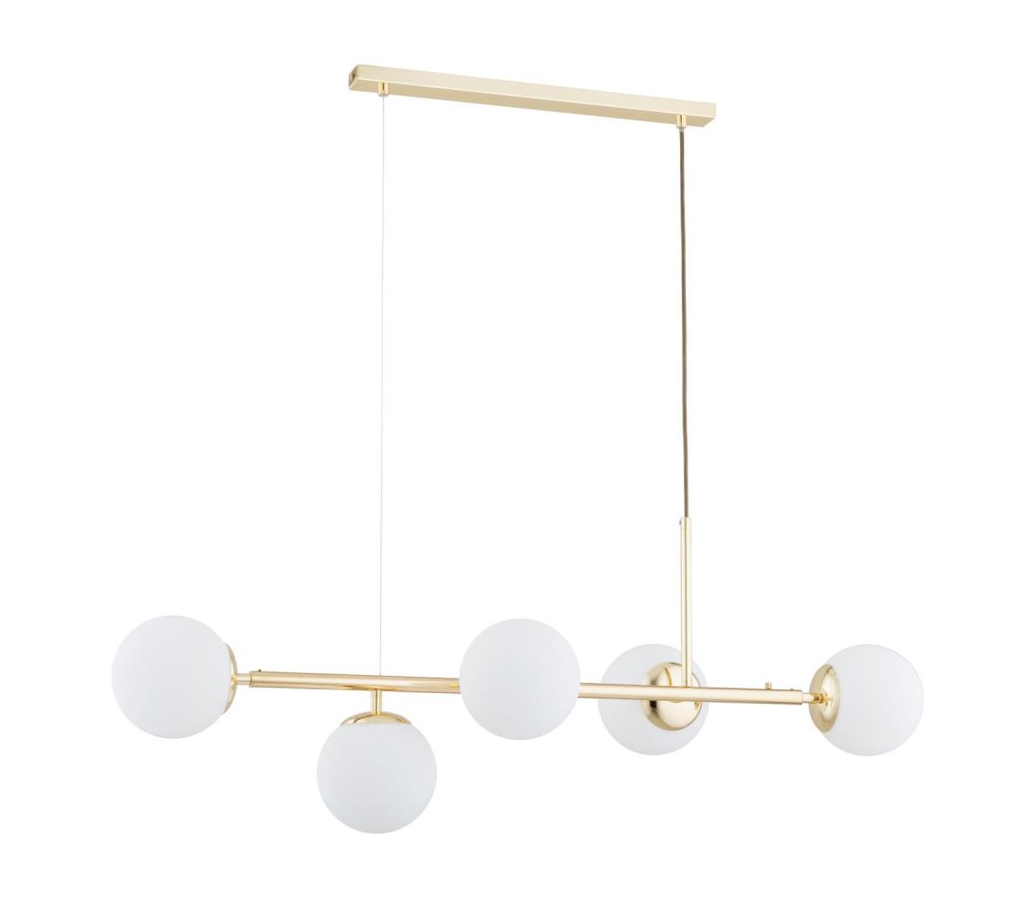 Csillár zsinóron DANSA 5xE14/10W/230V arany 63363