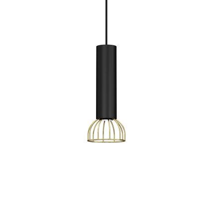 Csillár zsinóron DANTE 1xGU10/25W/230V fekete/arany