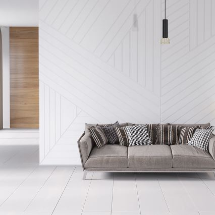 Csillár zsinóron DANTE 1xGU10/25W/230V fekete/arany