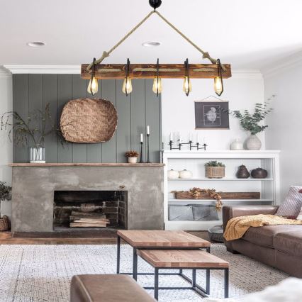 Csillár zsinóron DEMIR 5xE27/40W/230V