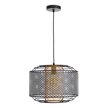 Csillár zsinóron DENTON 1xE27/40W/230V fekete